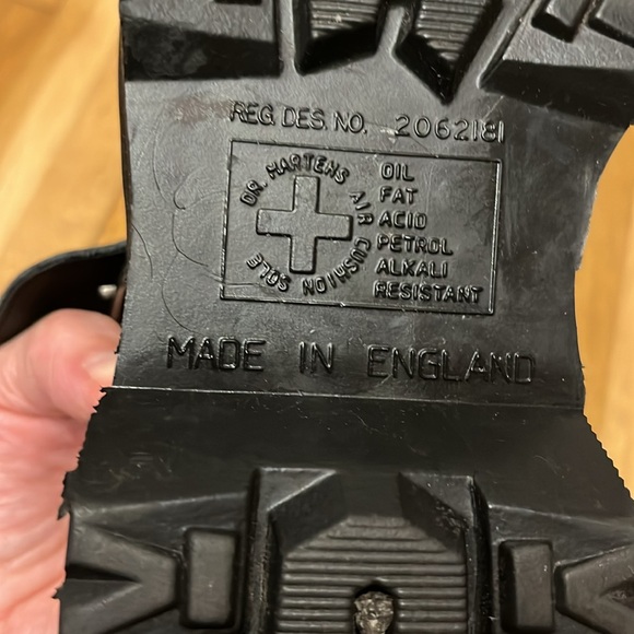 Vintage Dr. Martens Chunky Mary Jane Platforms Black 3A27  UK 5 / US 7 - Picture 4 of 8